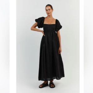 Dissh Monty Black Puff Sleeve Dress - NWT